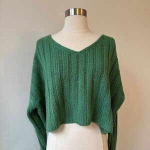 BlankNYC Crop Knit Sweater, Size Small